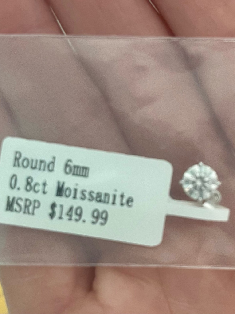 Sterling & Moissanite Round Brilliant Pendant with GRA - $150 retail - Picture 5 of 10